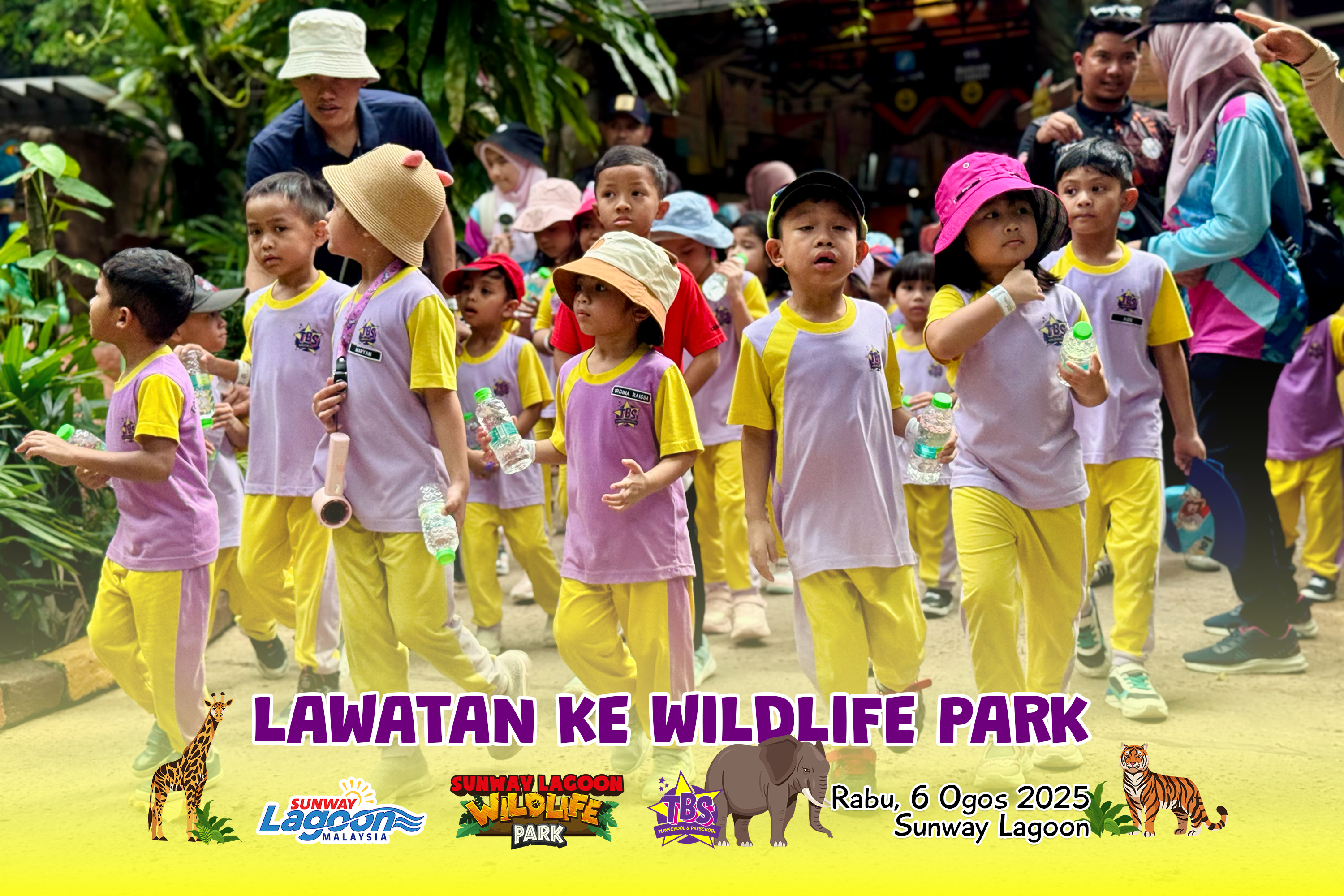 Lawatan sambil belajar ke Sunway Lagoon Wildlife Park